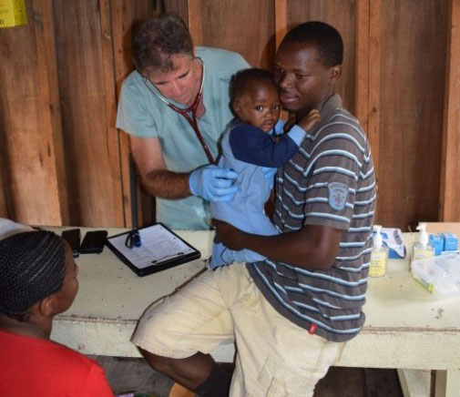 doctor treats AIDS patients